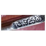 8-Inch Artisan Blue Stone Bracelet with Silver-Tone Links