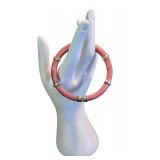 Whitney Kelly Pink Rhodochrosite and Sterling Silver Bangle Bracelet