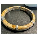 Leather Necklace and Whitney Kelly Stone and Sterling Bracelet