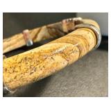 Leather Necklace and Whitney Kelly Stone and Sterling Bracelet