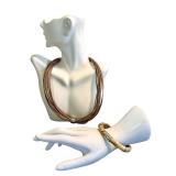 Leather Necklace and Whitney Kelly Stone and Sterling Bracelet