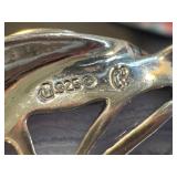 Carolyn Pollack 925 Silver and Blue Lace Agate Pendant