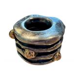 Pair of Pandora 925 ALE Silver Spacers with Unique Design