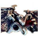 Dragon Pendant with Red Gemstone and 24-inch Chain