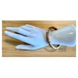 Whitney Kelly Jasper and Sterling Silver Bangle Bracelet