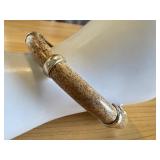 Whitney Kelly Jasper and Sterling Silver Bangle Bracelet