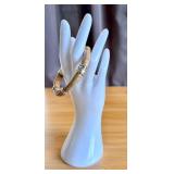 Whitney Kelly Jasper and Sterling Silver Bangle Bracelet