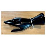 Sterling Silver Bracelet with Freshwater Pearls - 8 Inch