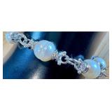 Sterling Silver Bracelet with Freshwater Pearls - 8 Inch