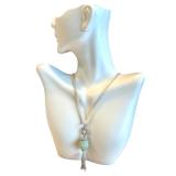 Elegant 925 Sterling Silver Necklace with Jade Pendant