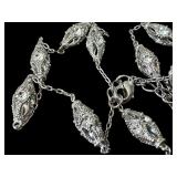 Ani Anie Silver Necklace with Intricate Filigree Design