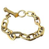 18K Italian Gold Chain Bracelet with Citrine Accents