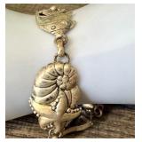 1989 Sterling Silver Sea Life Charm Bracelet, 7 Inches