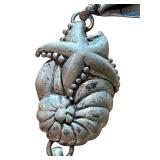 1989 Sterling Silver Sea Life Charm Bracelet, 7 Inches