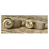 Pair of Elegant 14K Gold and Cubic Zirconia Earrings