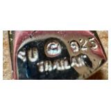 Sterling Silver 925 Blue Stone Earring Set