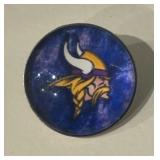 Minnesota Twins Baseball, Vikings Football and Wild Hockey Sterling Silver Snap Necklace