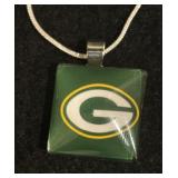 Wisconsin Green Bay Packer Sterling Silver Snap Necklace
