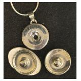 University of Wisconsin Madison Sterling Silver Snap Necklace