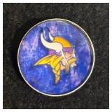 Minnesota Vikings, University of Minnesota Golden Gophers, Minnesota Twins an Minnesota Wild Sterling Silver Snap Necklace