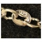 Kansas City Chiefs Football Sterling Silver Snap Necklace