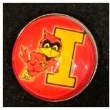 University of Iowa and Iowa State Sterling Silver Snap Necklace