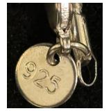 Sensational Sterling Silver Snap Necklace with Variety of Snaps