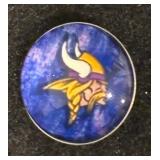 Minnesota Twins Baseball, Wold Hockey and Vikings Football Sterling Silver Snap Necklace