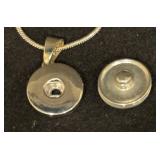 University of Minnesota Sterling Silver Snap Necklace