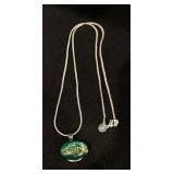 North Dakota State University Sterling Silver Snap Necklace