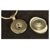 North Dakota State University Sterling Silver Snap Necklace