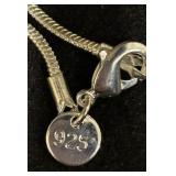 North Dakota State University Sterling Silver Snap Necklace