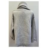 Cozy Light Grey Wool Blend Sweater - Size Small