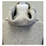 Cozy Light Grey Wool Blend Sweater - Size Small
