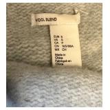 Cozy Light Grey Wool Blend Sweater - Size Small