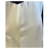 Vintage Saks Fifth Avenue Blue and Cream Formal Dress - Size 8