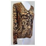 Neiman Marcus 100% Cashmere Animal Print Sweater - 1907-2007