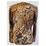 Neiman Marcus 100% Cashmere Animal Print Sweater - 1907-2007