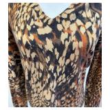 Neiman Marcus 100% Cashmere Animal Print Sweater - 1907-2007