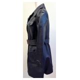 Vintage Midnight Blue Leather Jacket