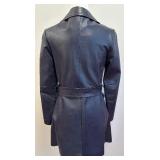 Vintage Midnight Blue Leather Jacket