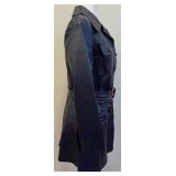 Vintage Midnight Blue Leather Jacket