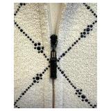 Lovely St. John Knit and Jewel Zip Up Sweater - Size 12