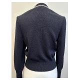 St. John Collection by Marie Gray - Black & White Button Up Sweater - Size 2