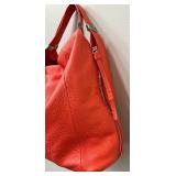 Furla Coral Pebble Leather Two-Strap Handbag with Gold Hardware