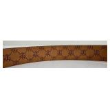 Brooks Brothers Black Leather Belt - Made in Italy - 40/100