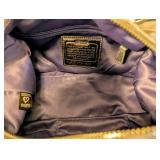 Coach Poppy Silver Canvas and Leather Handbag