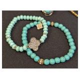 Gorgeous Green and Blue Tone Fashion Jewelry