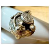 Set of 2 Vintage Sterling Silver Rings with Intricate Designs