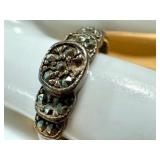 Set of 2 Vintage Sterling Silver Rings with Intricate Designs